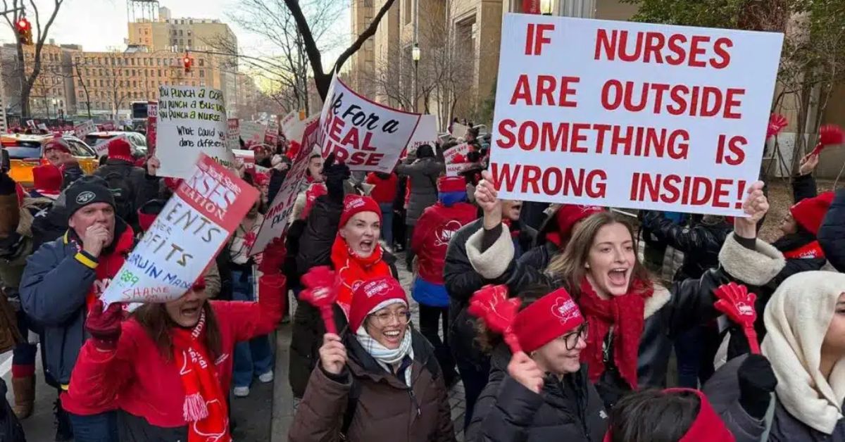 Largest Nurse Strike in NYC History, Nearly 15,000 Walking Off the Job
